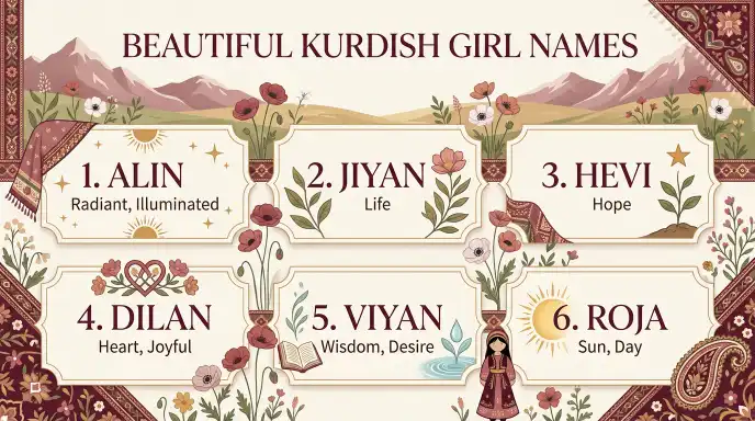 Beautiful Kurdish Girl Names