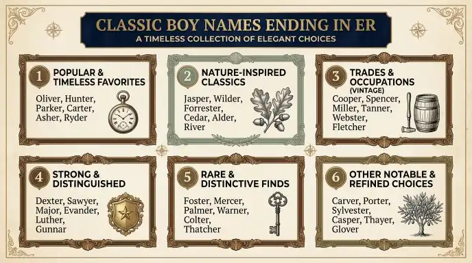 Classic Boy Names Ending in er