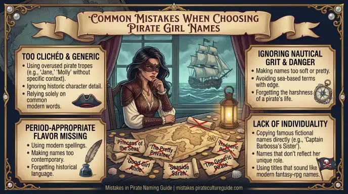 Common Mistakes When Choosing Pirate Girl Names