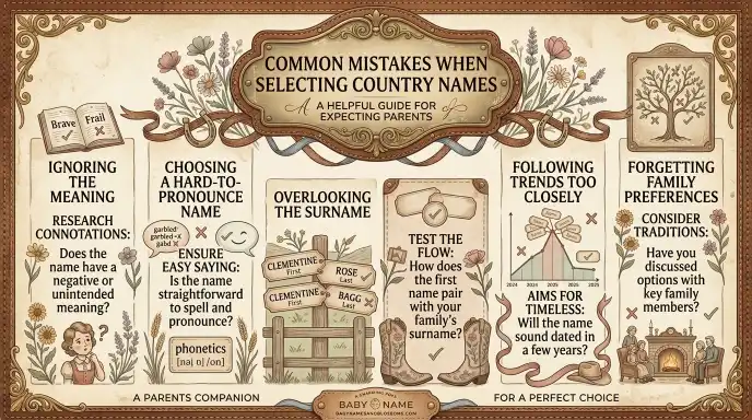 Common Mistakes When Selecting Country Names
