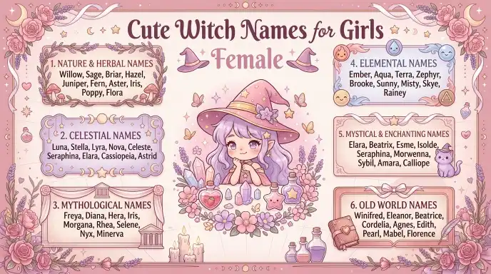 Cute Witch Names for Girls