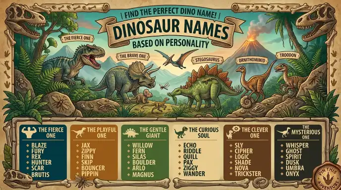 Dinosaur Names Based on Personality
