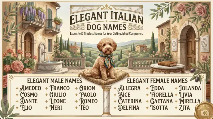 Elegant Italian Dog Names