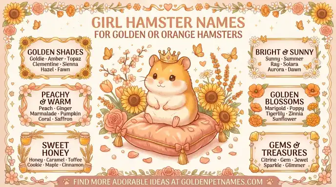 Girl Hamster Names for Golden or Orange Hamsters