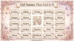Girl Names That End in N