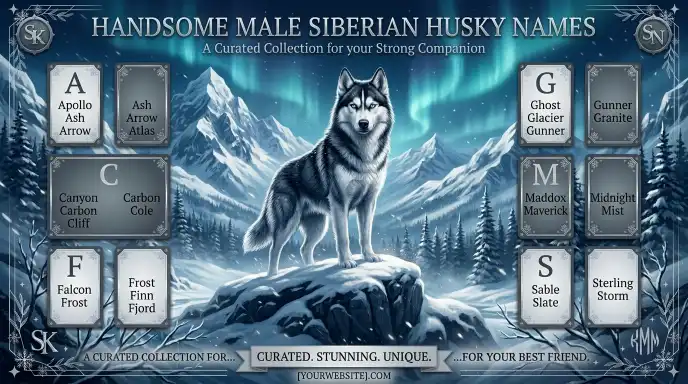 Handsome Male Siberian Husky Names