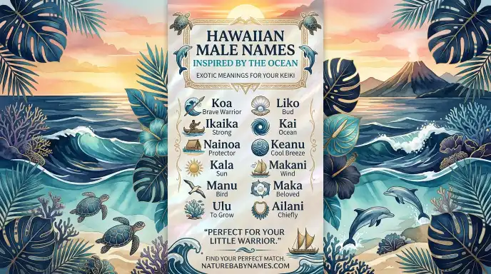 Hawaiian Male Names Inspired by the Ocean