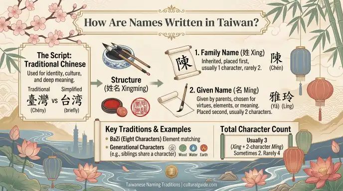 How Are Names Written in Taiwan?