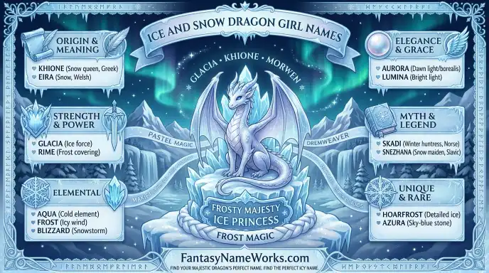 Ice and Snow Dragon Girl Names