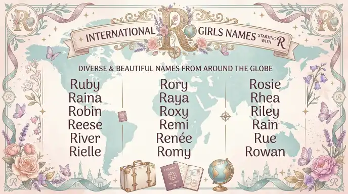 International Girls Names Starting With R