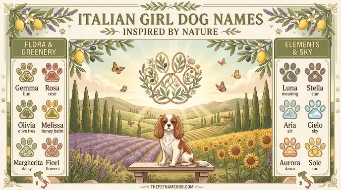 Italian Girl Dog Names Inspired by Nature