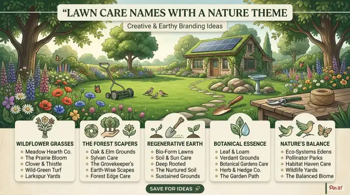 Lawn Care Names With a Nature Theme