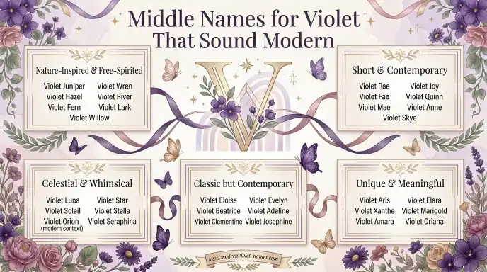 Middle Names for Violet That Sound Modern