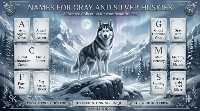 Names for Gray and Silver Huskies