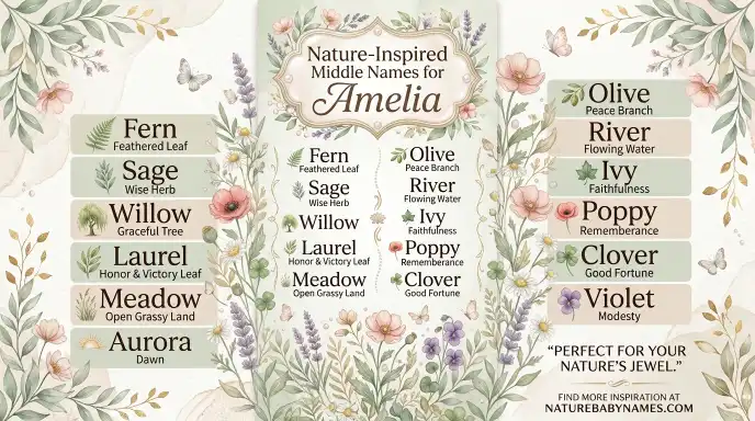 Nature-Inspired Middle Names for Amelia