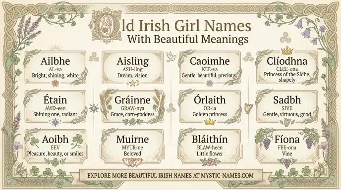 Old Irish Girl Names With Beautiful Meanings