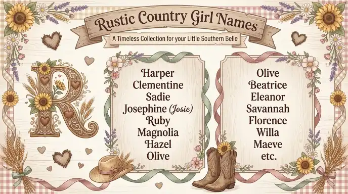 Rustic Country Girl Names