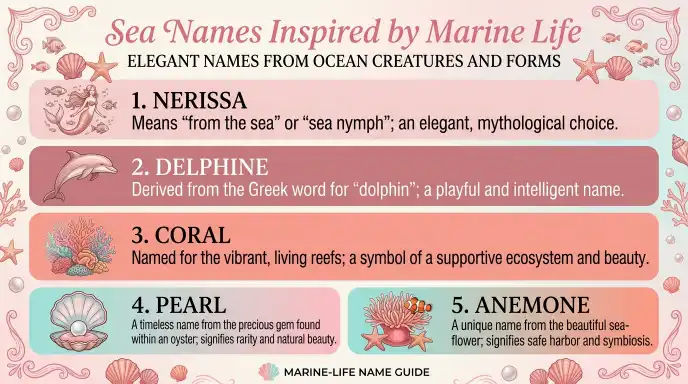 Sea Names Inspired by Marine Life