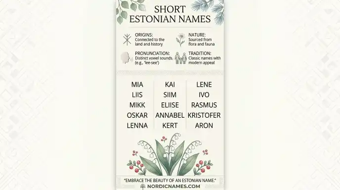 Short Estonian Names