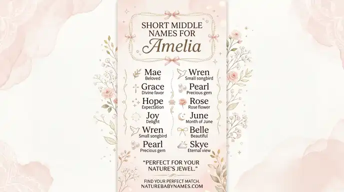 Short Middle Names for Amelia