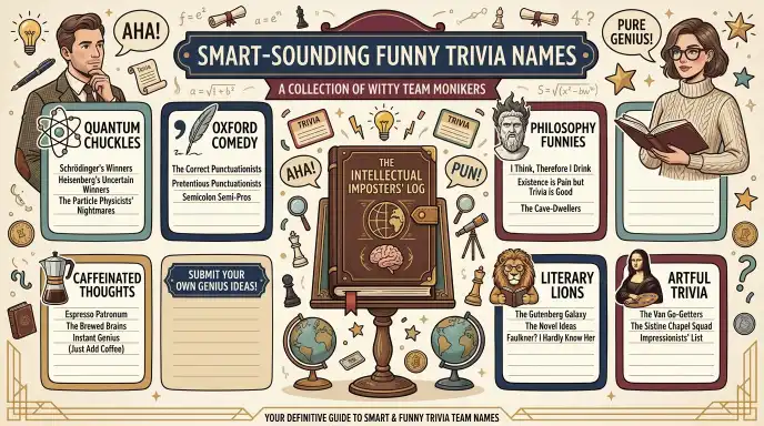 Smart-Sounding Funny Trivia Names