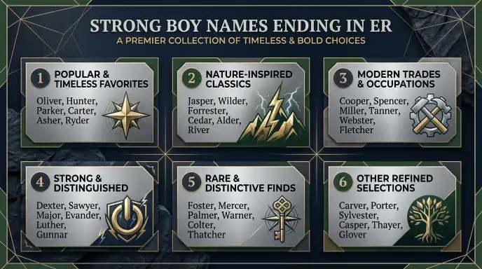 Strong Boy Names Ending in er