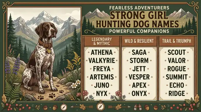Strong Girl Hunting Dog Names