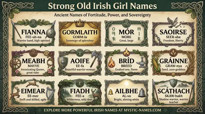 Strong Old Irish Girl Names