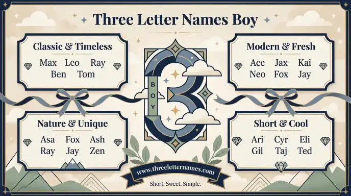 Three Letter Names Boy