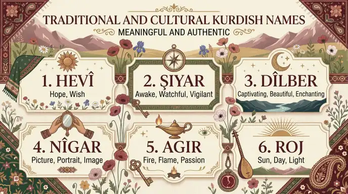 Traditional and Cultural Kurdish Names