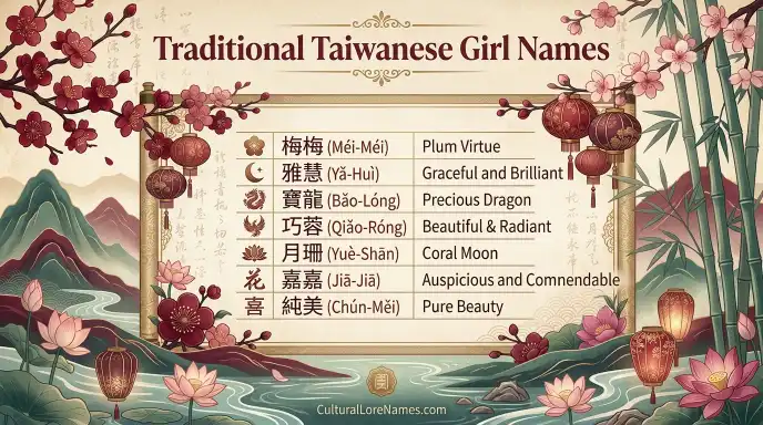 Traditional Taiwanese Girl Names