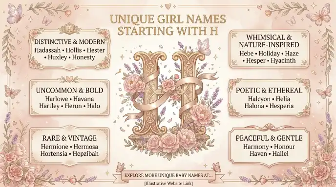 Unique Girl Names Starting With H