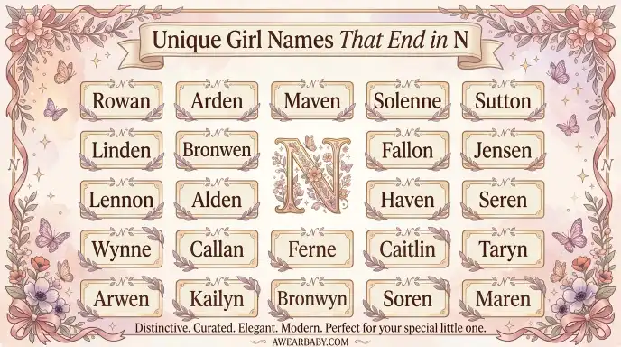 Unique Girl Names That End in N