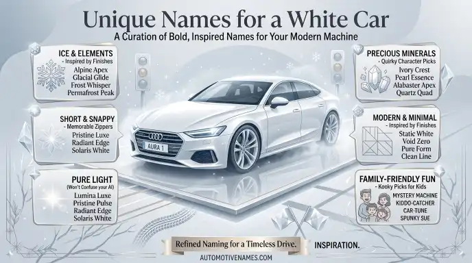 Unique Names for a White Car