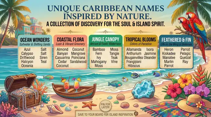 Caribbean Names Inspired by Nature