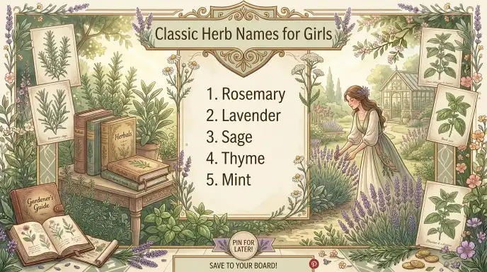 Classic Herb Names for Girls