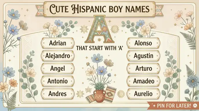 Cute Hispanic Boy Names That Start With A