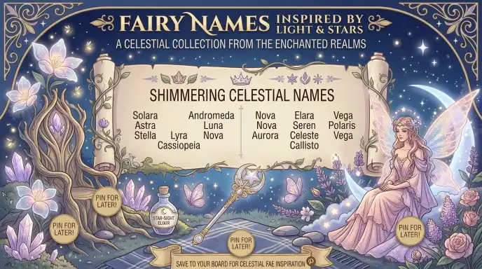 Fairy Names Inspired by Light and Stars