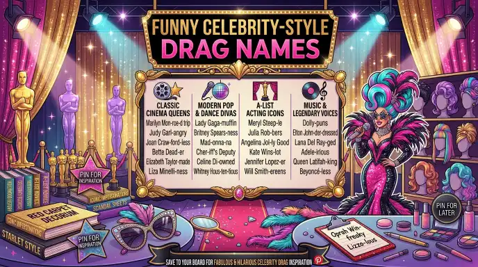 Funny Celebrity:Style Drag Names