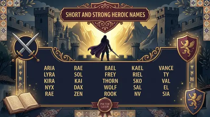 Short and Strong Heroic Names