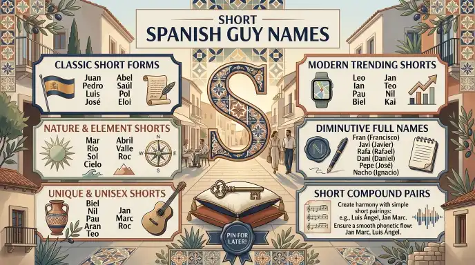 Short Spanish Guy Names