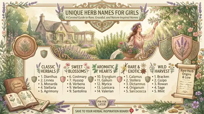 Unique Herb Names for Girls